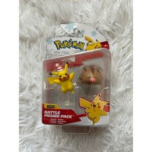 New Pokemon Pikachu + Swinub Battle Figure Pack Toy